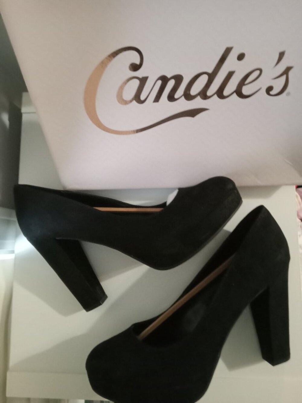 Candie's Black Platform Pumps